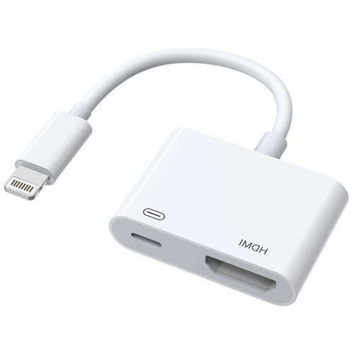 [Apple MFi Certified] Apple Lightning to HDMI Adapter for iPhone to TV, 1080P Digital AV Adapter Sync Screen Connector Cable Compatible for iPhone 14 13 12 11 XS XR X 8 iPad to HDTV Projector Monitor