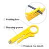VCE Combo Keystone Punch Down Stand and Mini Wire Stripper Cutter for 90/180 Degree RJ45 Cat5/Cat5E/Cat6/Cat6A RJ11 RJ12 Keystone Jack Modular Coupler