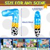 40 Inch Number 7 Balloon Blue Clouds Cartoon Story Balloons Toy Inspired Story Party Supplies for Birthday Party Garland Arch Kit Farm Party Favor (Number 7)