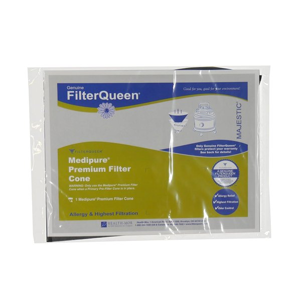 FilterQueen Majestic Medipure Filter, Premium Pollution Filter Cone for Odor Control and Advanced Filtration