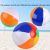6 Pack Beach Balls, 10 Inch Beach Balls for Kids, Rainbow Color Pool Toys Pool Balls for Swimming Pool, Beach Toys Inflatable Ball for Summer Parties and Water Games