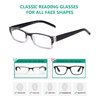 Eyekepper 4 Pack Classic Reading Glasses for Women and Men Include Reading Sunglasses Two-Tone Readers +1.75