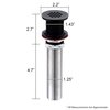 Decor Star PU-005-TO 1 1/2" Bathroom Faucet Vessel Vanity Sink Grid Drain Stopper Strainer Without Overflow Oil Rubbed Bronze