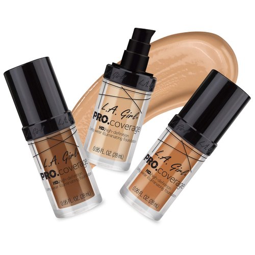 L.A. Girl Pro Coverage Liquid Foundation, Rich Cocoa, 0.95 Fl Oz