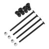 RC Screw Kit, Steel Screws and Nuts Plastic Bushing RC Hardware Screw Kit for Wltoys 144010 144002 124016 124017 RC Cars
