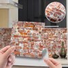 SAMCAMI Miniature Dollhouse Accessories, Self-Adhesive Dollhouse Wallpaper and Flooring, Mini Dollhouse Accessories 1 12 Scale, 12pcs (No.1)