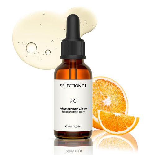 Selection 21 Vitamin C Serum for Face Anti Aging Face Serum for Wrinkles & Uneven Skin Texture. Plant Stem Cell Serum 30ml/ 1OZ