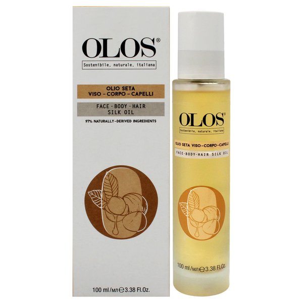 OLOS Face, Body, Hair and Skin Oil, 3.38 oz - Anti-Aging Face Oil with Vitamin E - Body Oil to Protect and Hydrate Skin - Hair Oil for Soft and Shiny