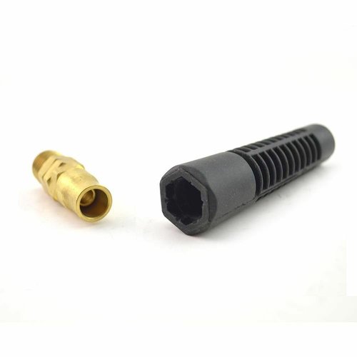 HASME HRPZ24-K3 Reusable Strain Relief Replacement Fitting for 1/4 Inch ID Hose Replacement for Interstate Pneumatics