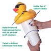 GAME 12429-BB Solar Light-Up Volcano Pool 3-inch Tablet Chlorine Dispenser LED Light Sensor, Expandable Basket Adjustable Flow Rate