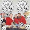 Biapian 60 Pcs Football Balloons, Football Balloon for Boys, 12 Inch Soccer Latex Balloons Football Pattern Helium for Kids Boys Birthday Sports Themed Party Decorations World Cup Theme Party Supplies