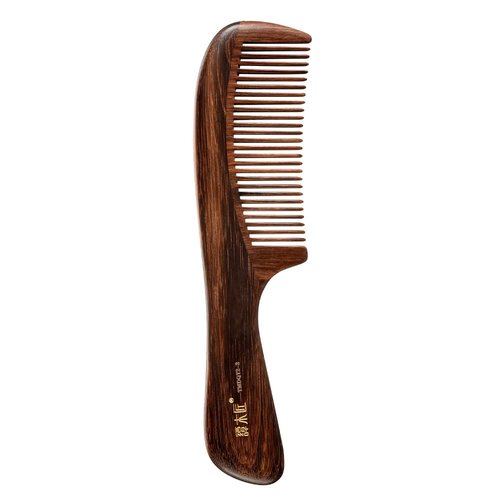 TAN MUJIANG Hair Comb Natural Wood Anti-static (Goldfish)