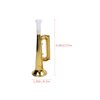 Vaguelly 10Pcs Golden Cheering Trumpets Gathering Trumpet Noise Maker Party Horns Trumpets Cheering Props for Soccer Events Carnival Party