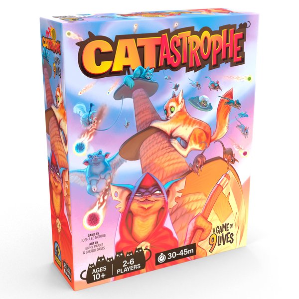 CATastrophe A Game of 9 Lives | The Purrfect Board Game for Family Night and Cat Lovers | Ages 10+ | 2-6 Players | Easy to Learn