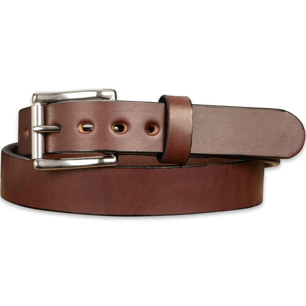 BullhideBelts.com The Eastwood Mens Leather Belt for Casual, Dress, CCW, 1.25" Wide, Brown, 44”