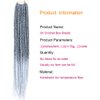 Mayloss 6 Packs/Lot (14/18/24/30) inch 1cm 20 Strands/Pack Thin 3X Box Braid Crochet Hair Extensionin Diameter 3X Synthetic Braid Hair Extensions Crochet Braids Hair Color(30Inch T1B/grey)