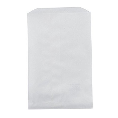 FlanicaUSA 100 pcs 4" X 6" White Kraft Paper Bags for Candy, Cookies, Crafts, Party favors, Jewelry, Merchandise, Gift bags