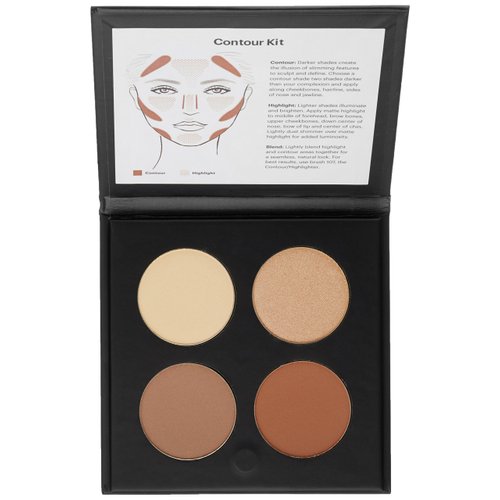 Glo Skin Beauty Contour Kit | Illuminate and Brighten, Blendable and Buildable Contouring Palette, (Dark)