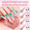 Makartt Builder Nail Gel 15ml 7 in 1 Multifunctional Clear Gel Nail Polish Base Coat Nail Strengthener Gel Nail Extension Hard Gel Builder for Broken Nails Repair Soak Off UV/LED Nail Lamp Required