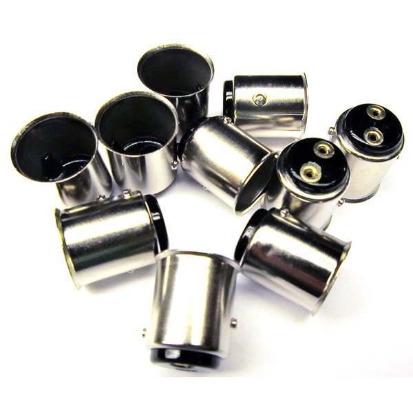 BAY15d Bayonet Base 10 Pack Car LED Light Lamp Bulb Socket Base Adapter 1157