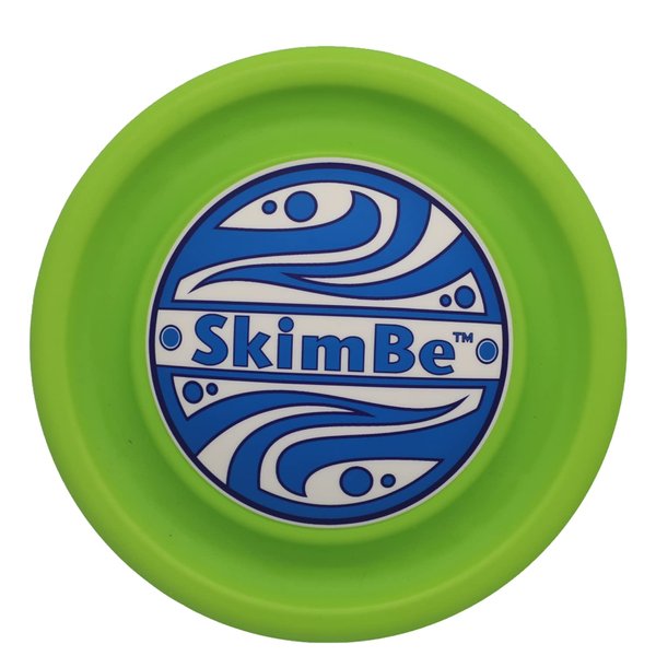 SkimBe Disc Snow and Winter Toy - Skips, Skims, Slides, and Jumps! Ideal for Snow, Gardens, Ice, and Pools - Enjoy Thrilling Moments for Kids, Adults, and Families! (Green)