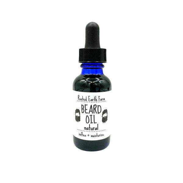 Natural Herbal Beard Oil - 1 fl oz - Unscented - Facial Hair - Conditioning