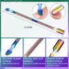 SAVILAND Acrylic Nail Brush Set: 2pcs Size 8/12 Acrylic Nail Brushes for Acrylic Application,Professional Acrylic Brushes with Cuticle Pusher,Used for Beginners Nail Extension Nail Carving Home Salon