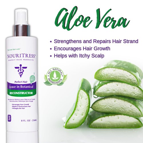 NouriTress Leave-In Botanical Reconstructor | Leave-In Conditioner | Moisturizing and Detangler | Repair Damage | Builds Strand Strength | Paraben Free | 8 Fluid Ounces
