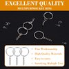 Flasoo 360Pcs Keychains for Crafts, Resin Include Key Rings with Chain, Jump Rings, Screw Eye Pins for DIY Keychain Making