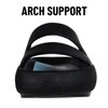 shevalues Arch Support Slide Sandals for Women Pillow Soft Recovery Slip on Sandals Lightweight Summer Cloud Slippers for Plantar Fasciitis Black 39
