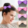 MARY LAVENDER Hair Clips Side Hair Comb with Bows for Bangs French Twist Hair Pin Clips Hair Accessories Hair Styling Decorative Comb for Women Kids Girls 5pcs