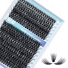 IECILI Lash Clusters Individual Lashes - 280pcs 60D Cluster lashes for DIY Lash Extensions -Super Thin & Soft Eyelashes 10-16mm C Curl Cluster Eyelash Extensions for Natural Wispy Look