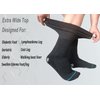 COIYUFUX Extra Wide Socks For Bariatric Feet- Knee High Diabetic Socks For Men Women, Cast Socks Lymphedema Socks for Swollen Foot Ankle Leg (Black)