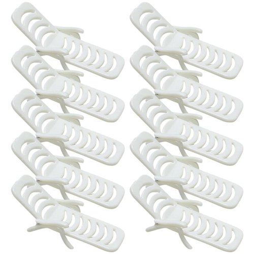 ABOOFAN Miniature Beach Chair, 10pcs 1:12 Foldable Mini Deck Chair Longue Chair Cake Toppers Dollhouse Furniture Accessories for Indoor Outdoor