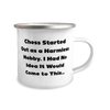 Chess Gifts For Friends, Chess Started Out as a Harmless Hobby. I Had No Idea, Reusable Chess 12oz Camper Mug, From Friends, Funny chess gifts, Chess gifts for, Cool chess gifts, Unique chess gifts,