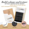 LASHVIEW Eyelash Extensions,Ellipse Flat Eyelash Extensions 0.15mm D Curl 8-15mm Mixed Tray,Mink Black,Individual Lashes,Super Matte Extremely Soft Professional Salon Use