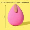 Freeman Blender Bender Makeup Sponge 8 Count Set, For Liquid & Cream Foundation, Precision Makeup Blending Sponges, For Natural, Buildable Coverage, Vegan, Cruelty-Free, & Latex-Free, Pink Sponge