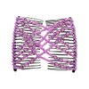 Ruihfas Stretchable Easy Combs Women Girls Hair Combs Double Hair Clips DIY Hair Styling Comb, Pack of 4