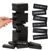 Buzzed Blocks Adult Drinking Game - 54 Blocks with Hilarious Commands and Games on 40 of Them | Perfect Pregame Entertaining Party Starter Game | Novelty Funny Gift (Black)