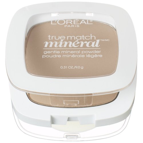 L'Oreal Paris True Match Mineral Pressed Powder, Soft Ivory, 0.31 Ounce