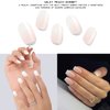 Adora Couture Semi Cured Gel Nail Strips |20pcs Semi Sheer Ombre Milky Peach Gel Wraps for Nails | Gel Nail Stickers with UV Light Required (Milky Peach)
