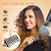 SHINLEA Curved Detangling Brush for Curly Hair, Vented Design, Anti-Tangle, Professional Hairbrush for Wet & Dry, Ideal for Textured 2a to 4c Hair, Thick Hair Blow Drying