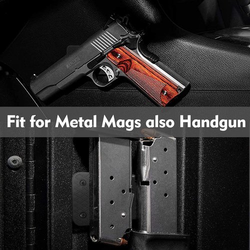 MytypeMAG 2-Pack Magnetic Ammunition Holder, Gun Magnet Double Sided,Gun Magazine Storage/Organizer