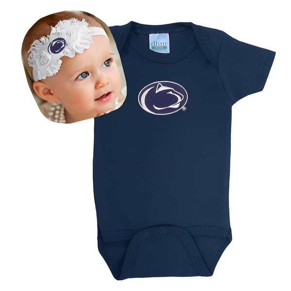 Future Tailgater Baby Bodysuit and Shabby Bow Headband Set (6 months/ 14)