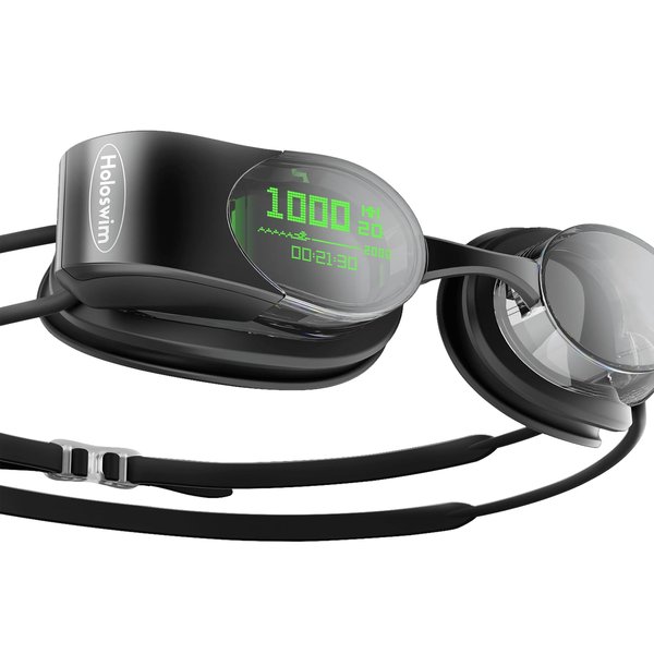 Holoswim 2s AR Smart Swim Goggles Anti-fog Swimming Goggles Fitness Tracker That Shows Your Metrics, Compatible with Open Water Mode