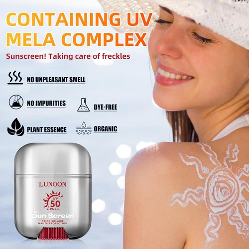 Peptide 9 Bio SunStick SPF50+, Portable UV Protection Bio Sunscreen Stick Pro,Unisex Facial Sunscreens, Refreshing Non Greasy and Easy to Apply (2PCS)