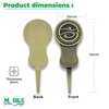 Mobile Pro Shop Golf Single Prong Divot Tool W/Removable Marker Antique Brass