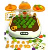 Cute Bunny Balance Math Toy with Carrot Harvest Game - STEM Learning Toy for Toddlers - Counting and Number Blocks, Educational Activity Toys for Kids Ages 3 4 5 Kindergarten Preschool Birthday Gift