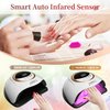 UV LED Nail Lamp, 280W Professional UV Nail Dryer Light for Gel Nails with 66 Beads, Fast Curing Gel Polish Lamp Auto Sensor 4 Timer Setting, Nail Art Drying Tools for Fingernail and Toenail