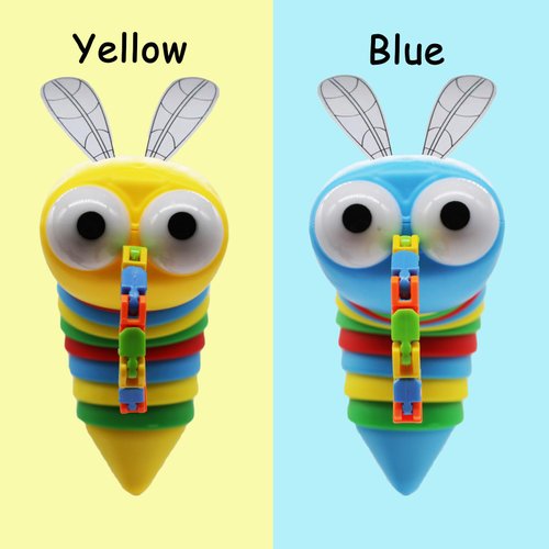 2 Pack Fidget Mosquito Toy, Fidgets Wacky Tracks Snap and Click Fidget Toys, Mosquito Sensory Toy with Wings for Kids Birthday Gifts Goodie Bag Basket Stuffers Classroom Prizes Party Favors